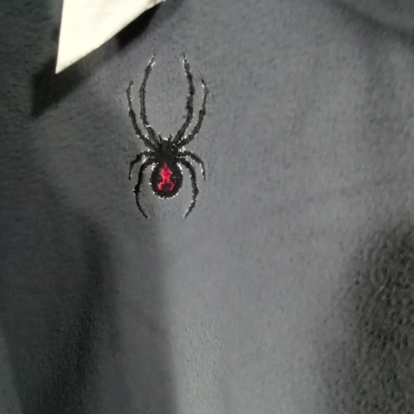 Spyder Charcoal Gray Black Colorblock Fleece Full-zip Jacket Size XL - Picture 6 of 9